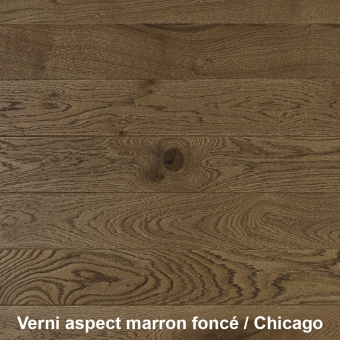 Verni aspect marron foncé / Chicago