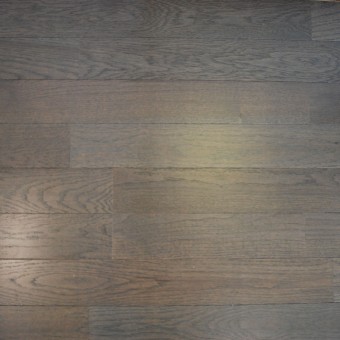 Parquet chêne contrecollé 2 frises verni GRIS PLATINE SATINE