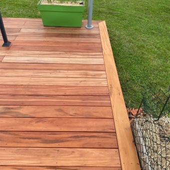 Lame de terrasse Muiracatiara, bois exotique