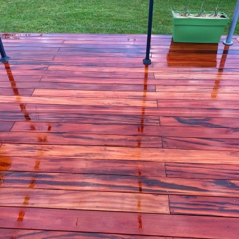 Lame de terrasse Muiracatiara, bois exotique