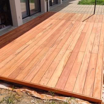 Lame de terrasse Muiracatiara, bois exotique