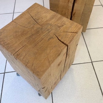 Tabouret chêne massif