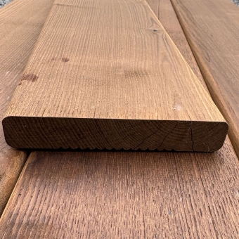 lame de terrasse en Frêne thermo-chauffé