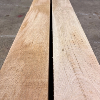 Traverse paysagère rabotée chêne massif 11 x 19 cm 2 m