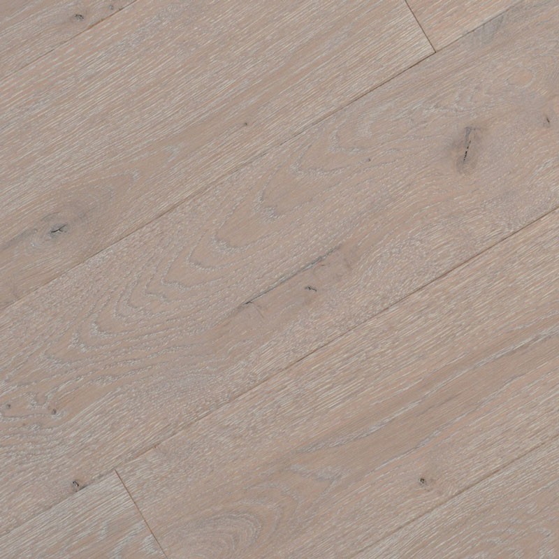 Finition brossé huilée Cendré 14 x 130 mm - Parquet chêne massif