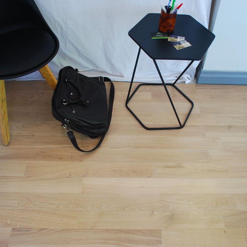 Parquet chêne contrecollé 2 frises verni COCONUT SATINE Parquet chêne contrecollé 2 frises verni COCONUT SATINE