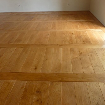 Bertanges finition vernis Bruges - Parquet chêne massif